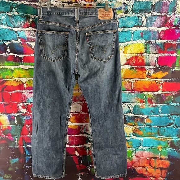Levi's 505 Jean Mens 33x30  Regular Fit Straight Fit Denim Jeans 100% Cotton - Picture 2 of 7